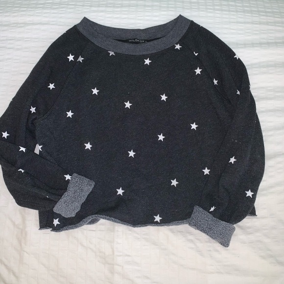 WILDFOX FOOTBALL STAR CROPPED SWEATSHIRT - Picture 2 of 4